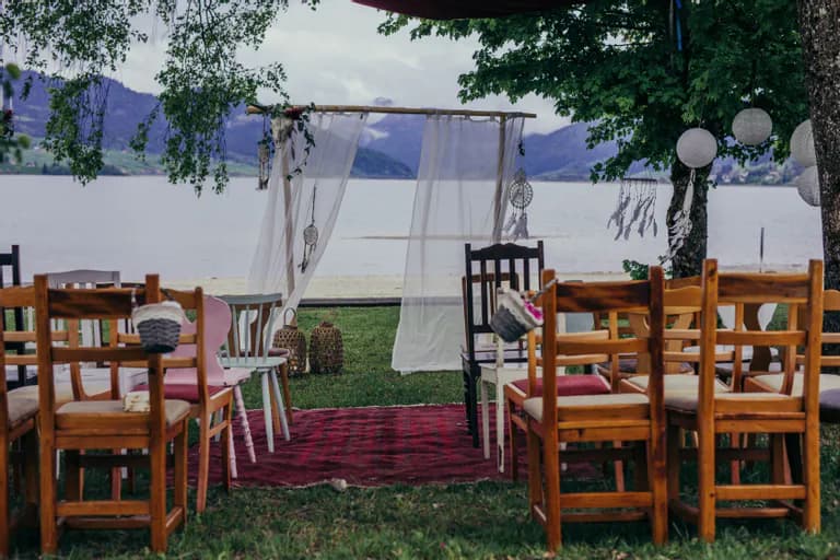 Zeremonie am Sihlsee